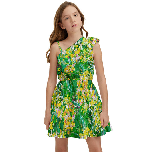 Kids' One Shoulder Party Dress