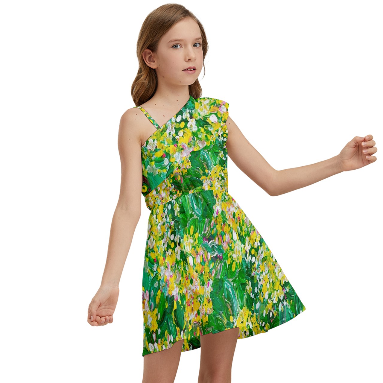 Kids' One Shoulder Party Dress