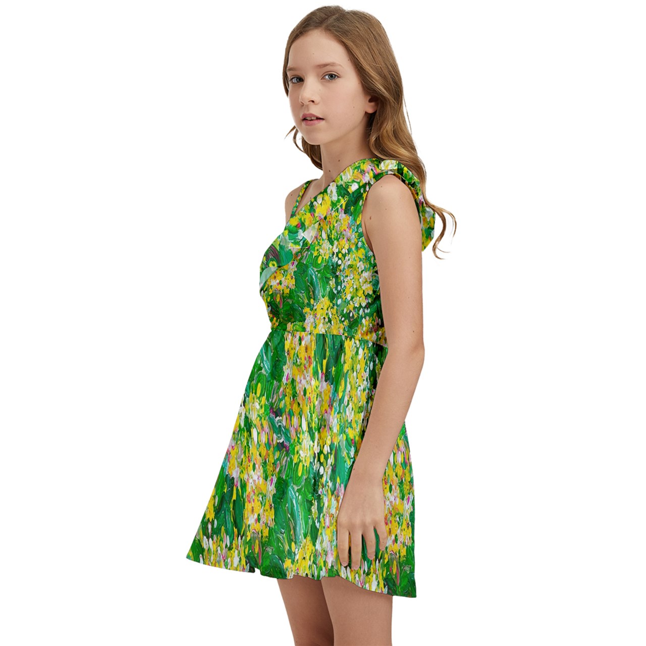 Kids' One Shoulder Party Dress