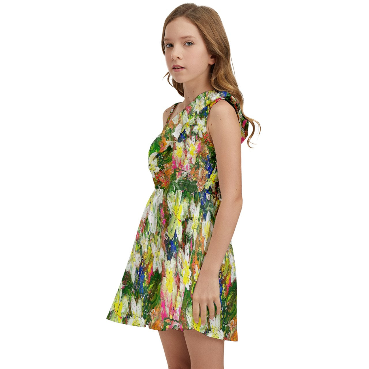 Kids' One Shoulder Party Dress