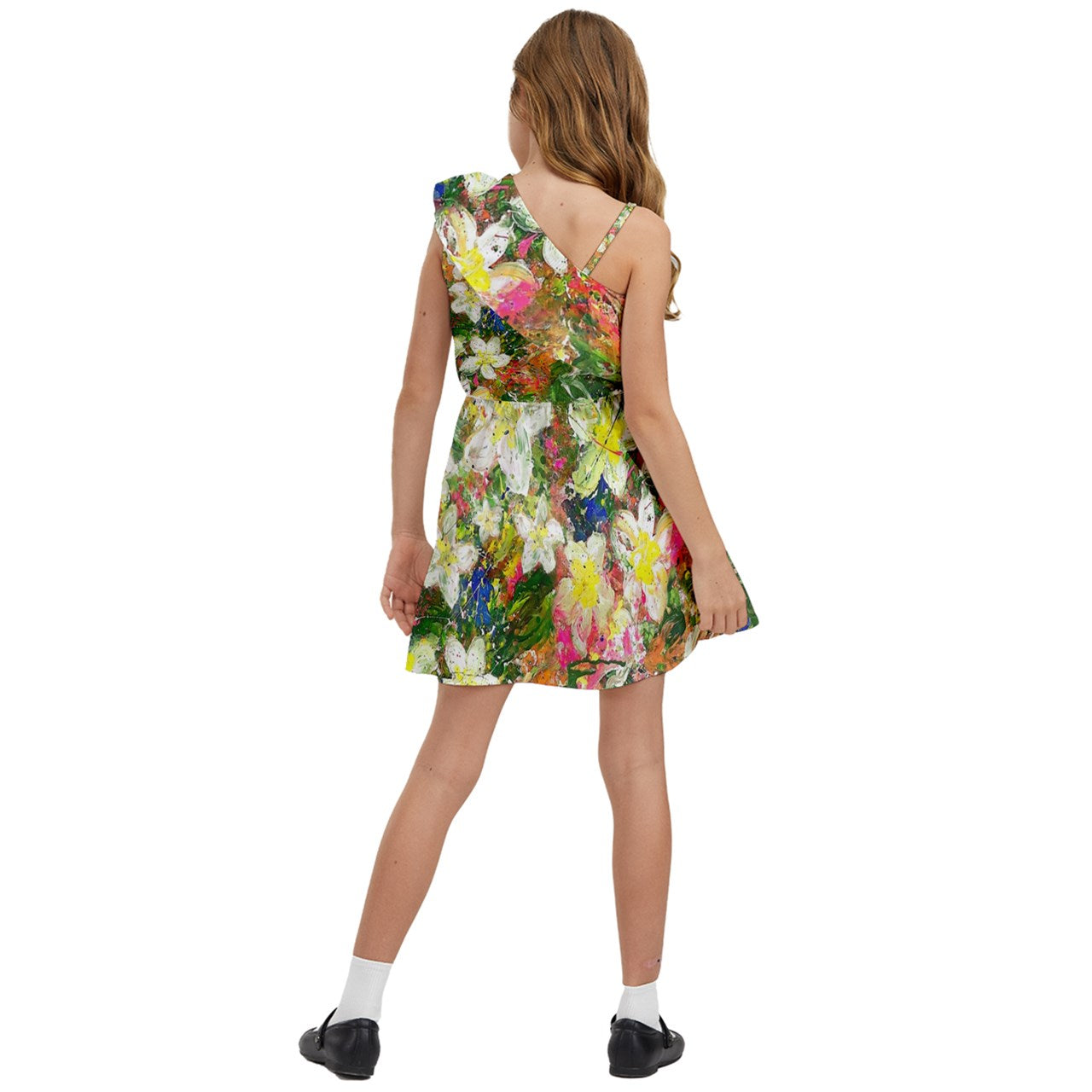 Kids' One Shoulder Party Dress