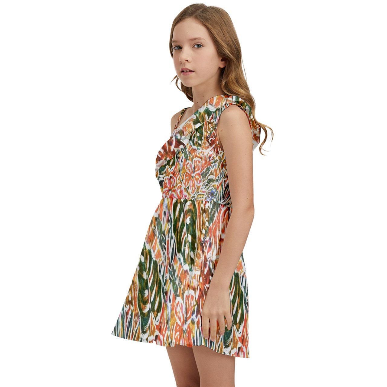 Kids' One Shoulder Party Dress