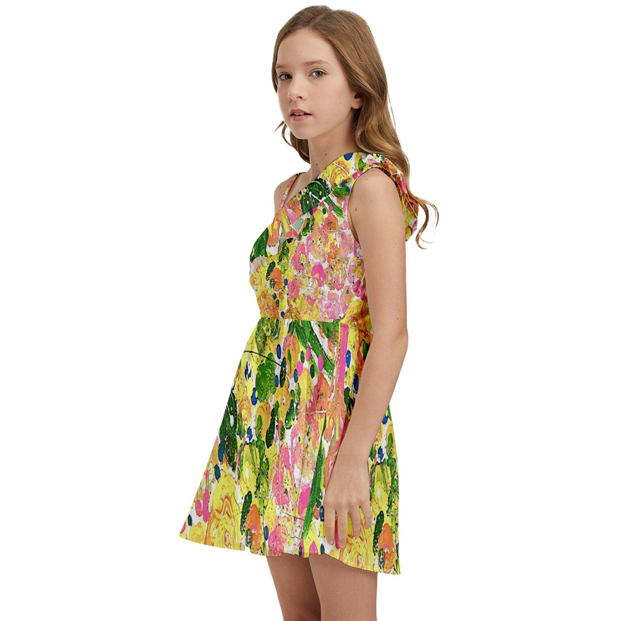 Kids' One Shoulder Party Dress