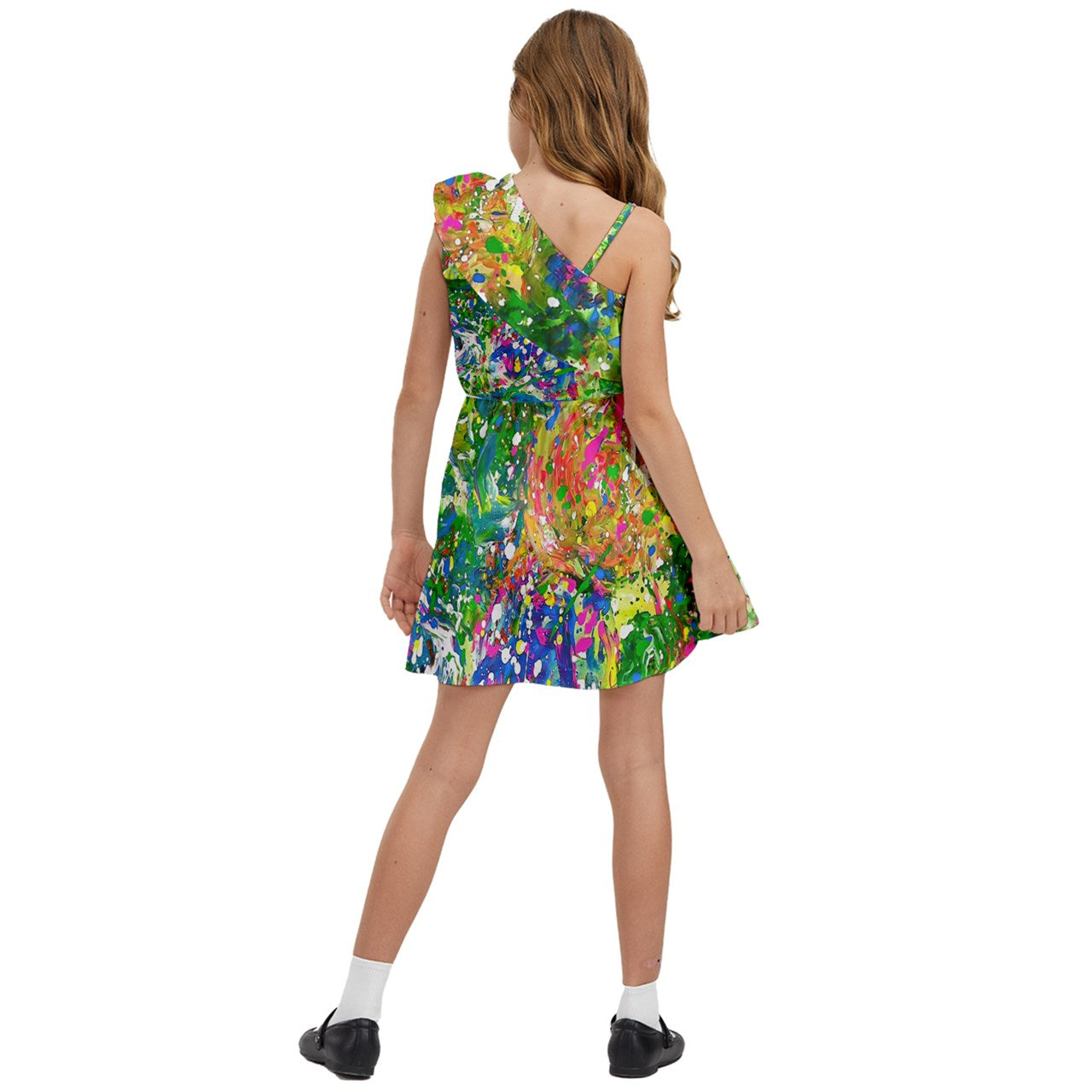 Kids' One Shoulder Party Dress