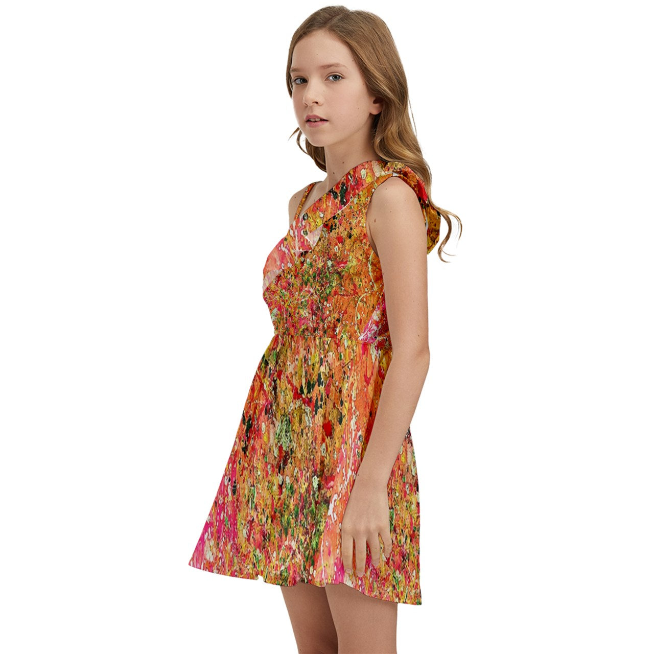 Kids' One Shoulder Party Dress