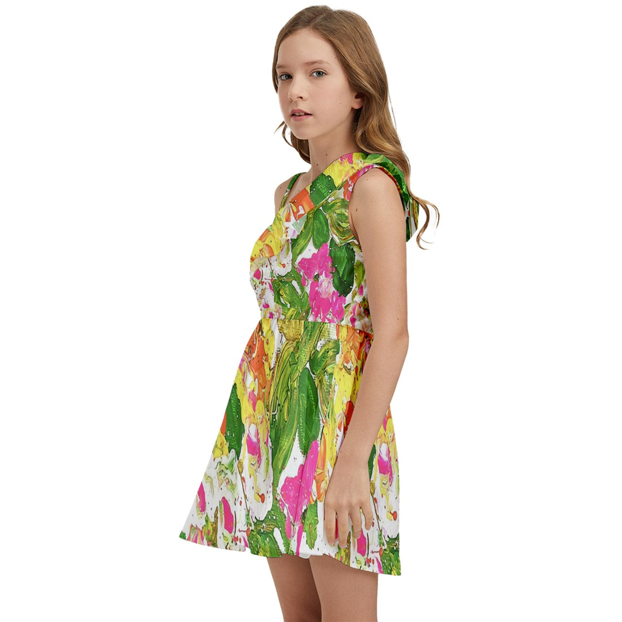 Kids' One Shoulder Party Dress