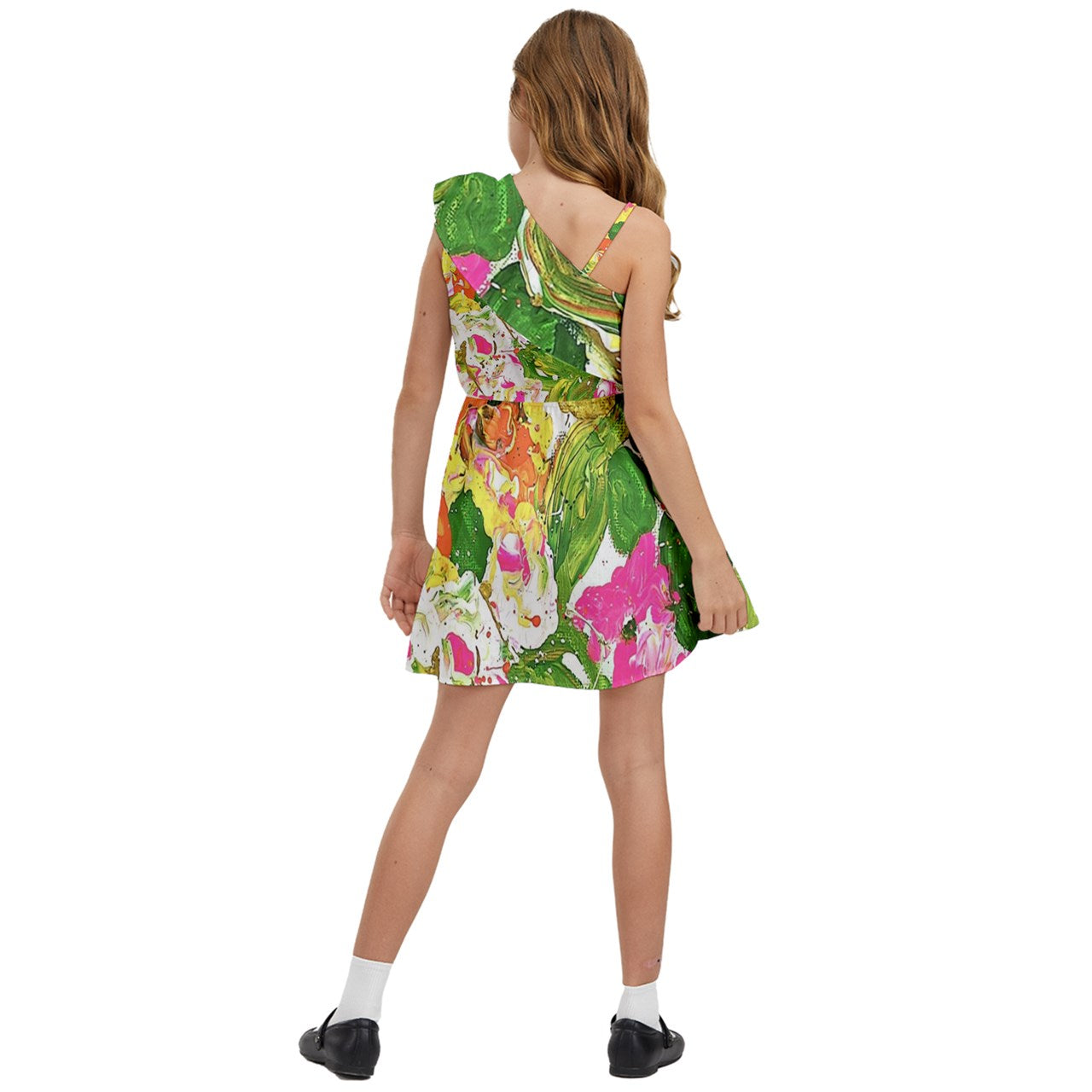 Kids' One Shoulder Party Dress