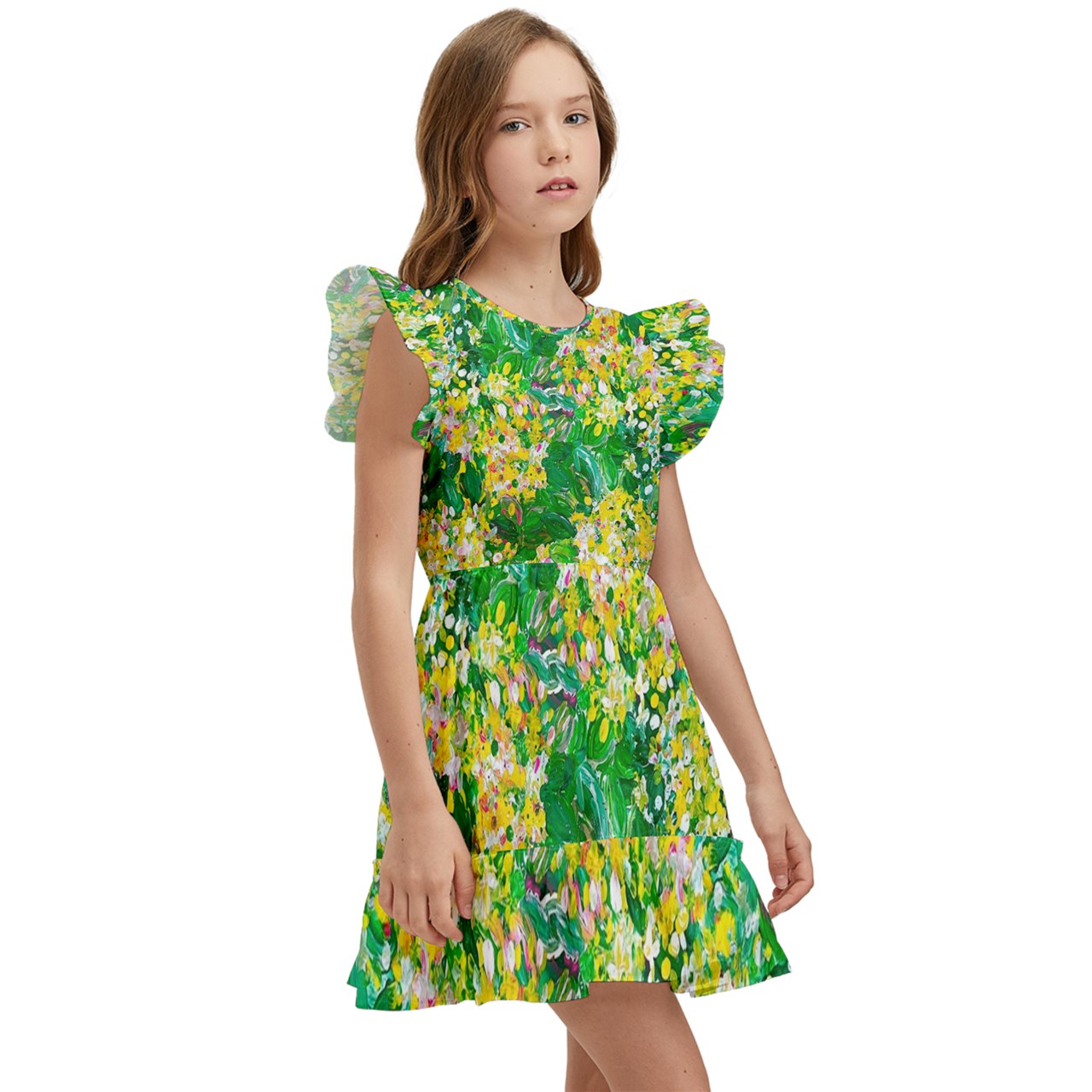 Kids' Winged Sleeve Dress