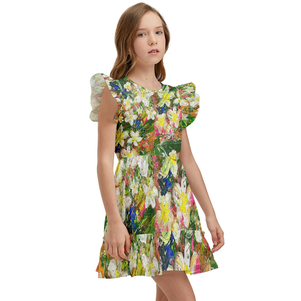 Kids' Winged Sleeve Dress