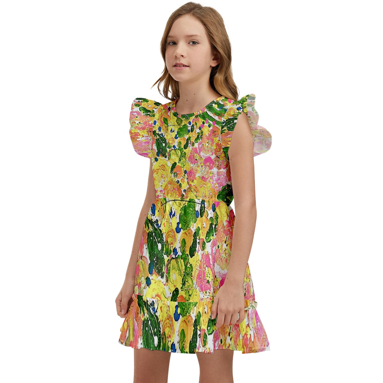 Kids' Winged Sleeve Dress