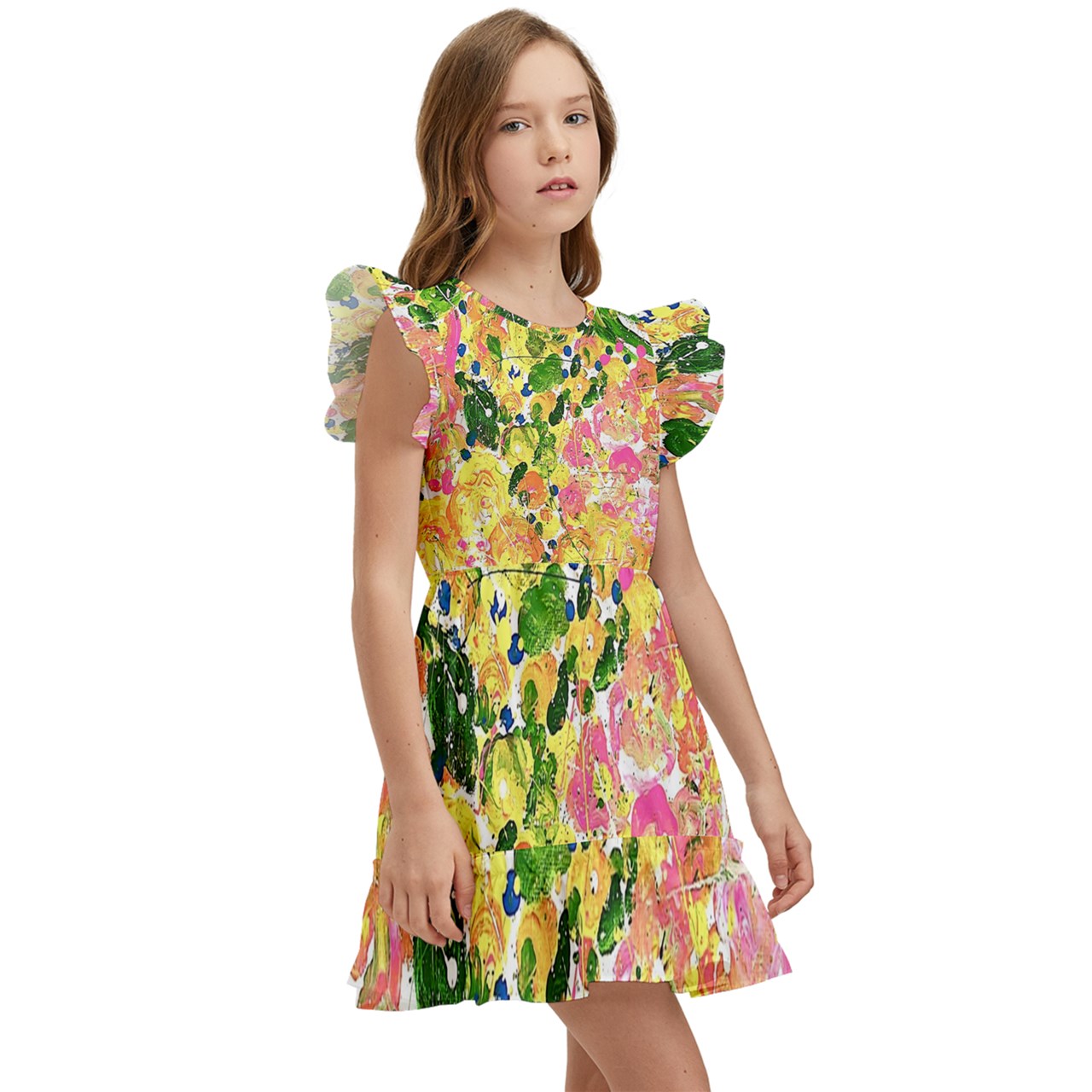 Kids' Winged Sleeve Dress