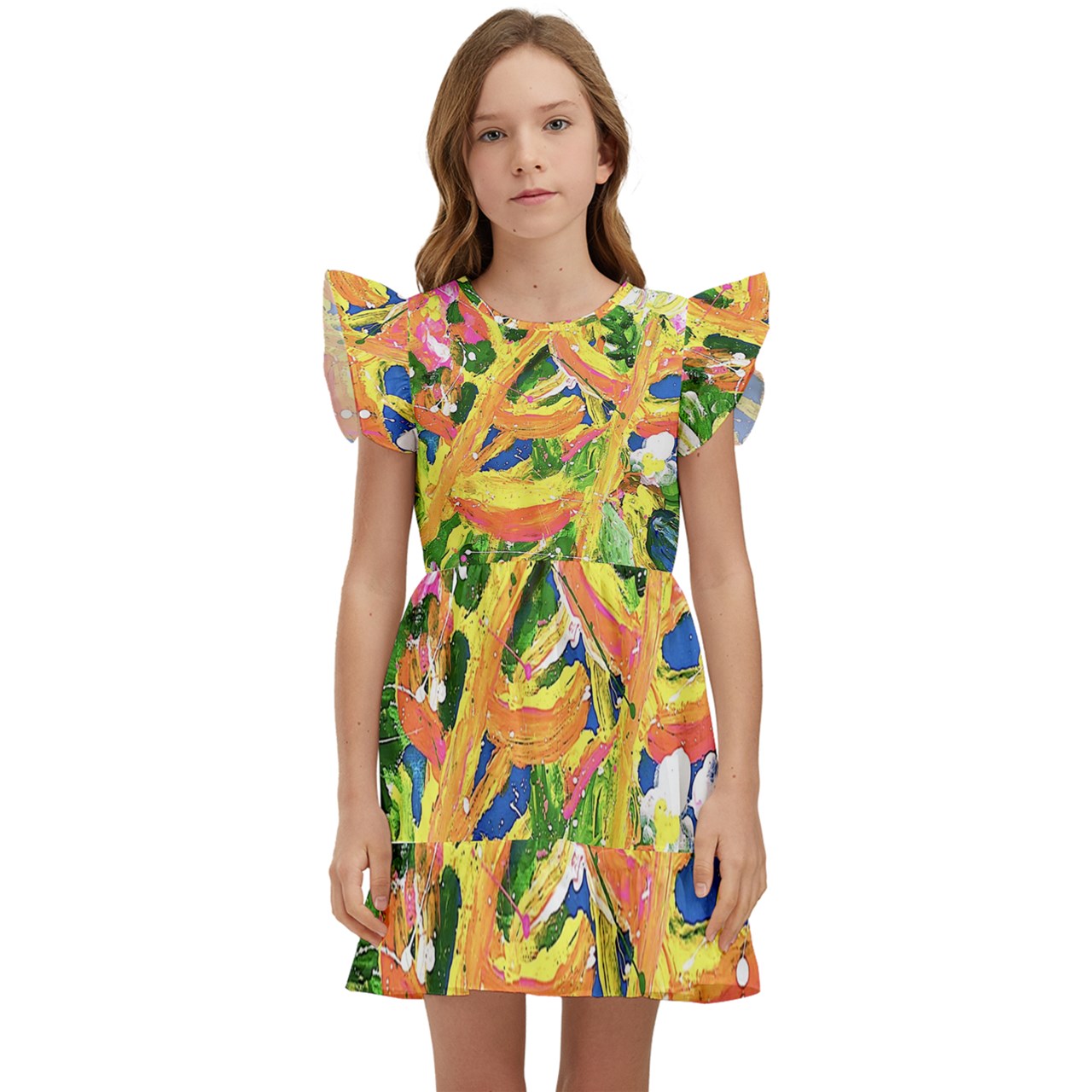 Kids' Winged Sleeve Dress