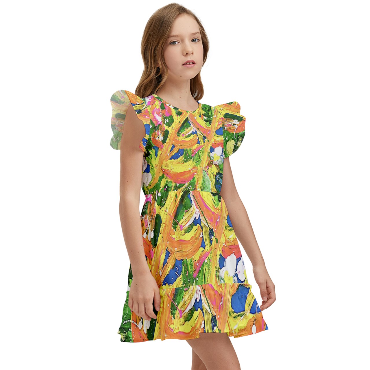 Kids' Winged Sleeve Dress