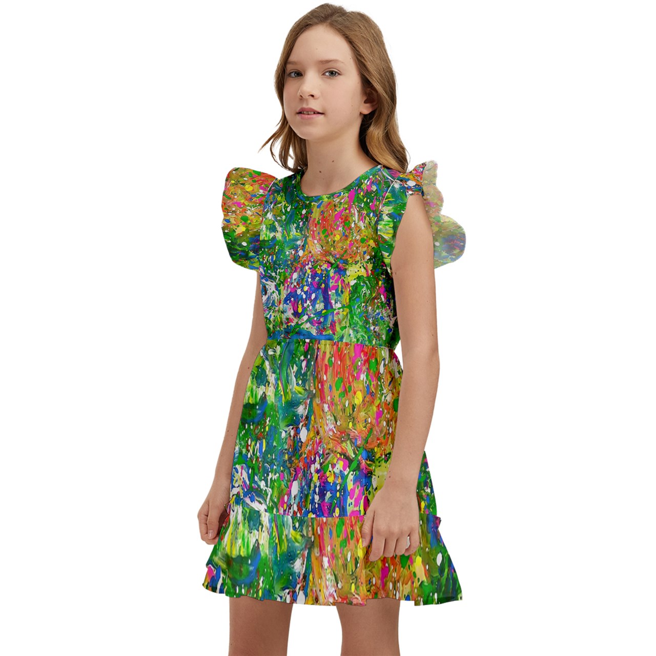 Kids' Winged Sleeve Dress