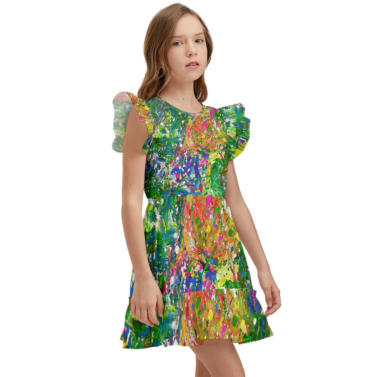 Kids' Winged Sleeve Dress