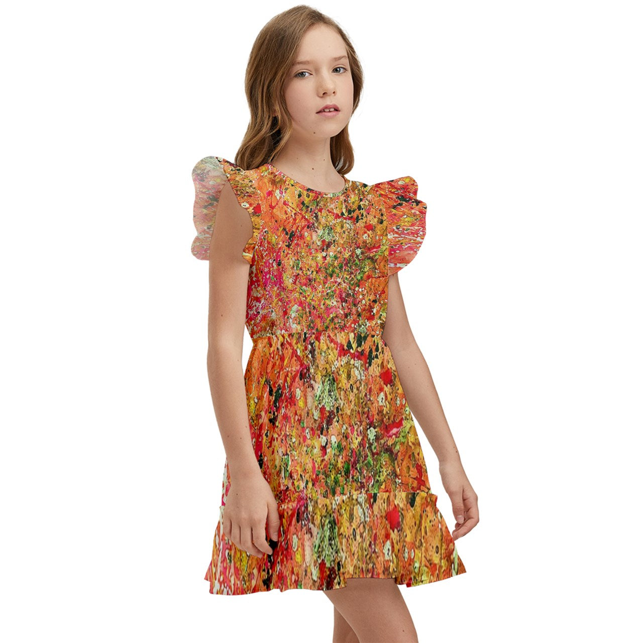 Kids' Winged Sleeve Dress