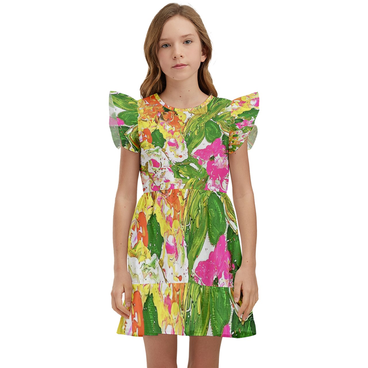 Kids' Winged Sleeve Dress