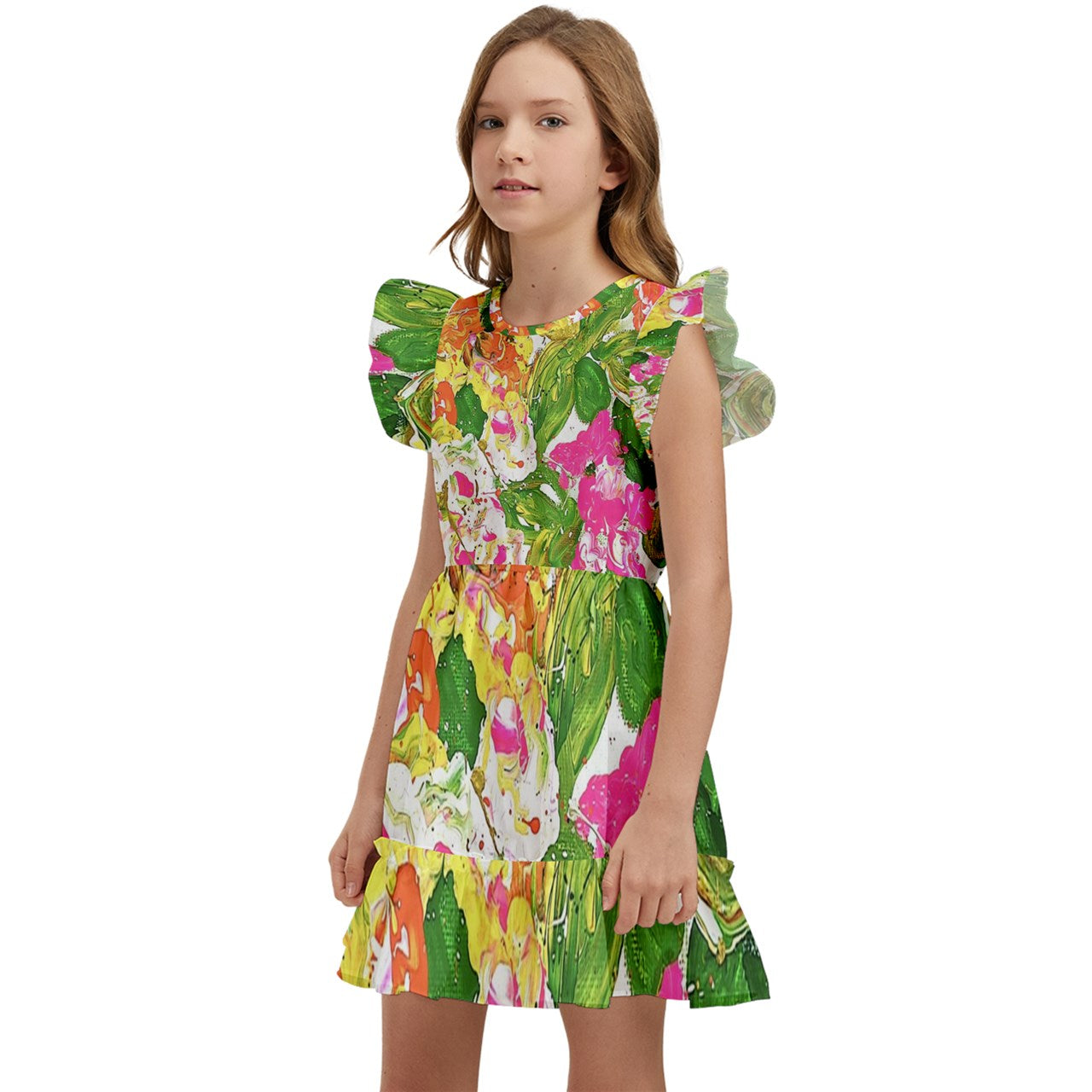 Kids' Winged Sleeve Dress