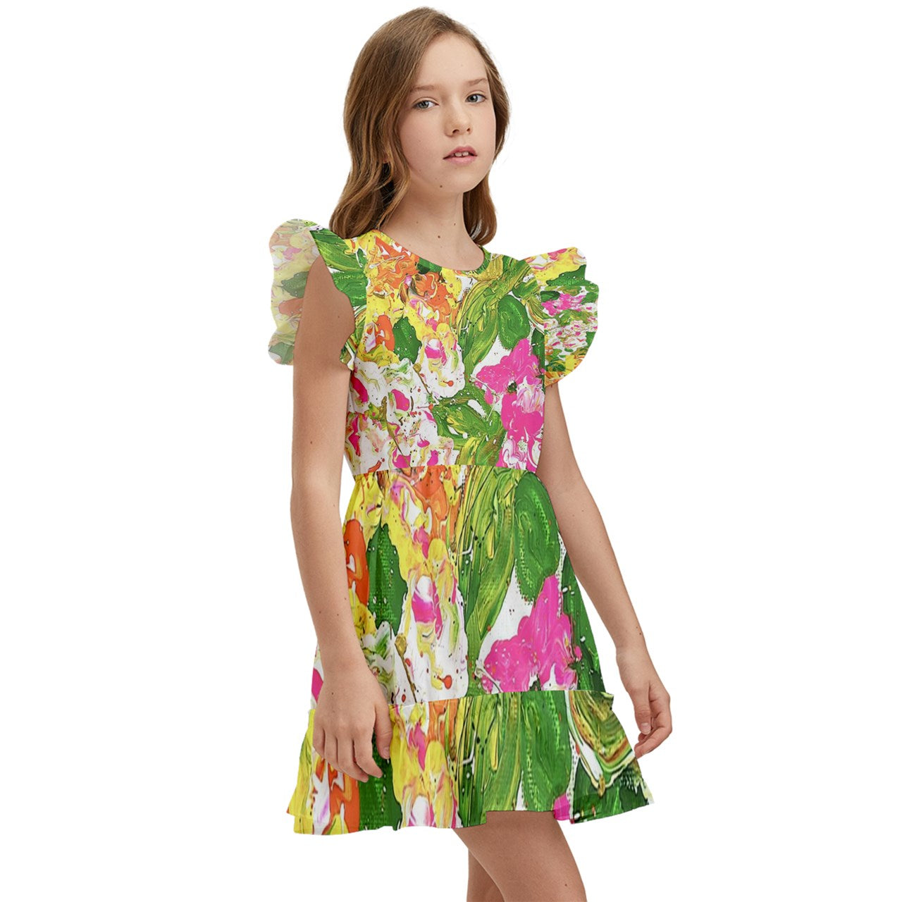 Kids' Winged Sleeve Dress