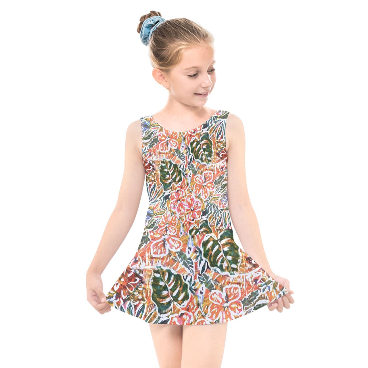 Kids' Skater Dress Swimsuit