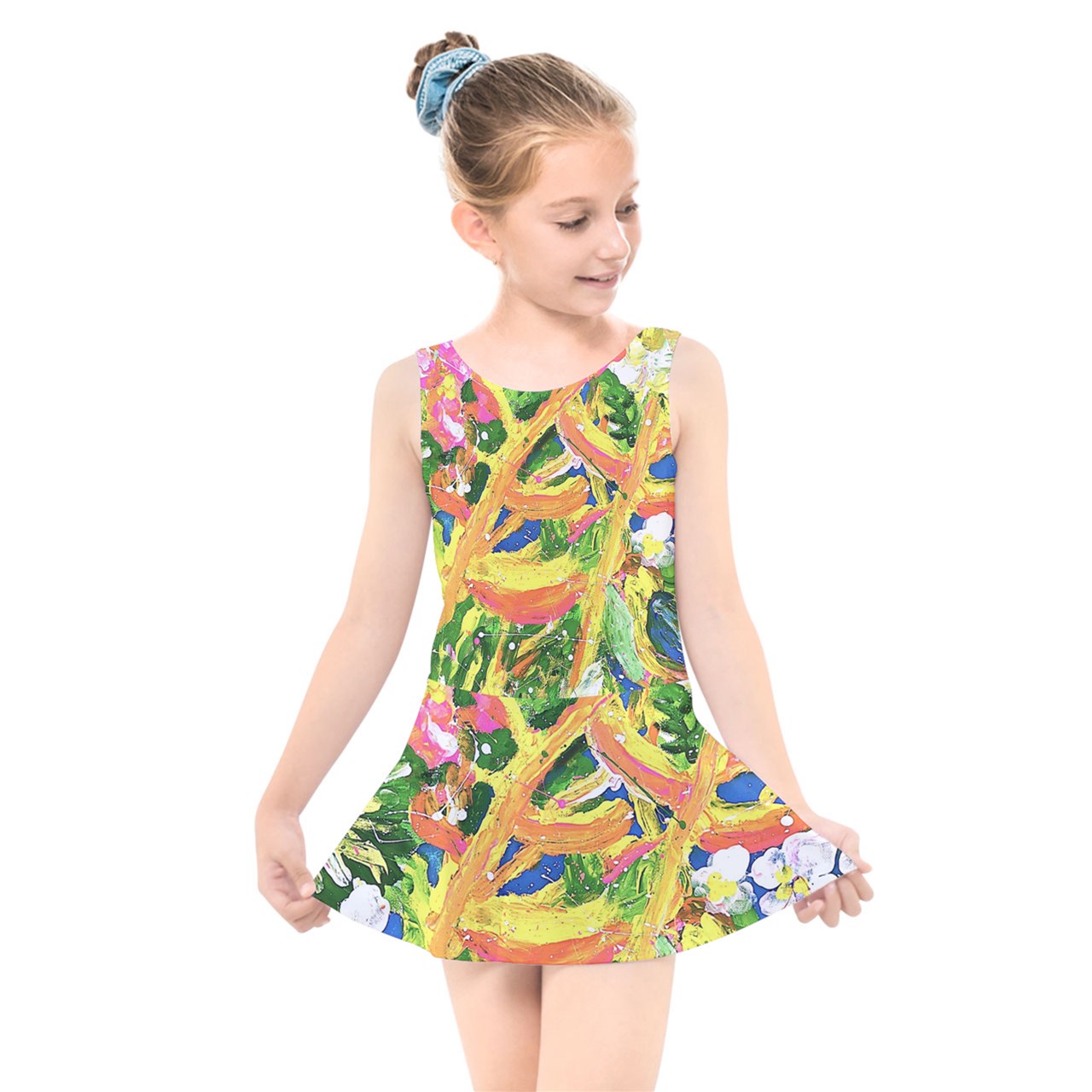 Kids' Skater Dress Swimsuit