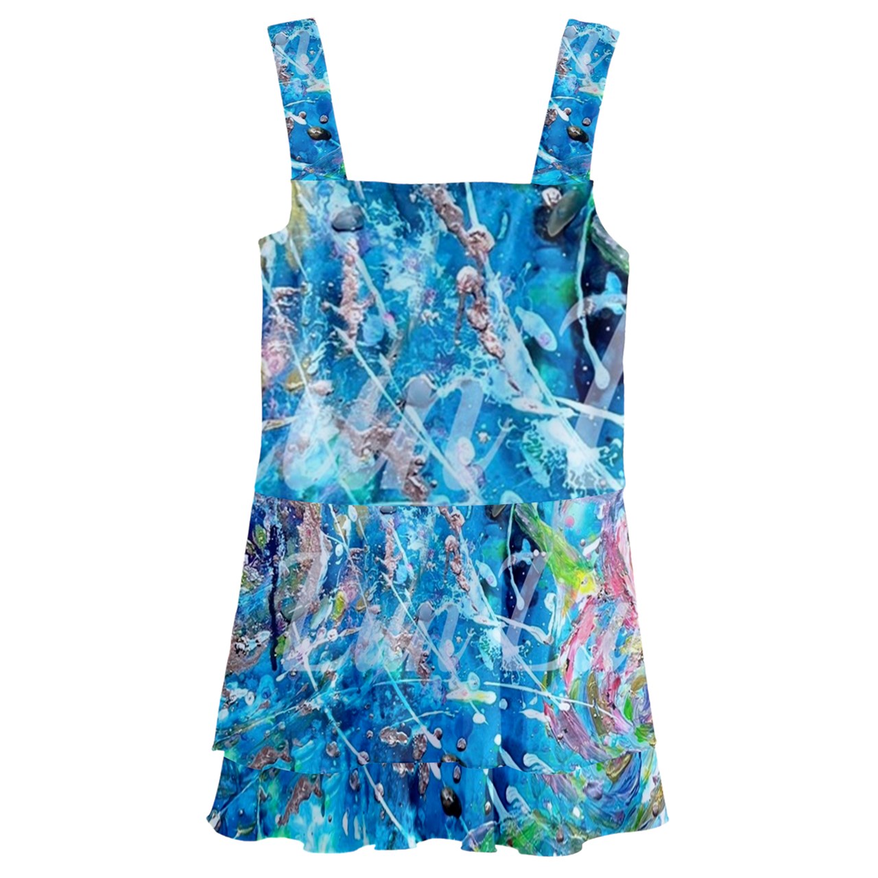 Kids' Layered Skirt Swimsuit