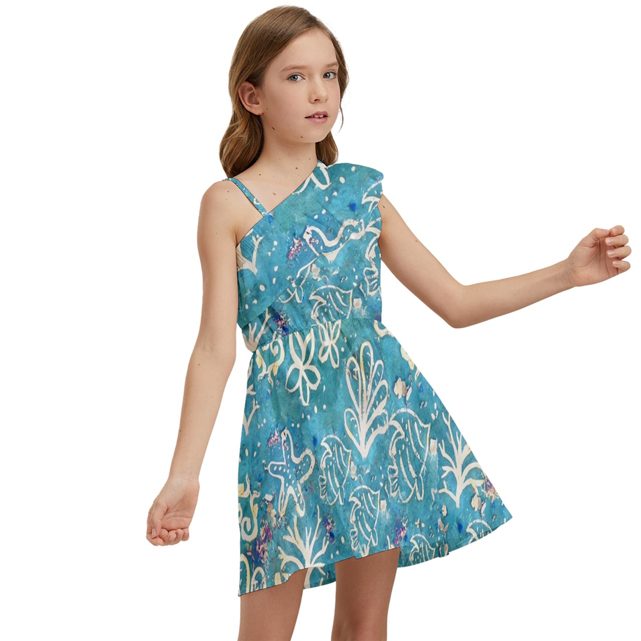 Kids' One Shoulder Party Dress