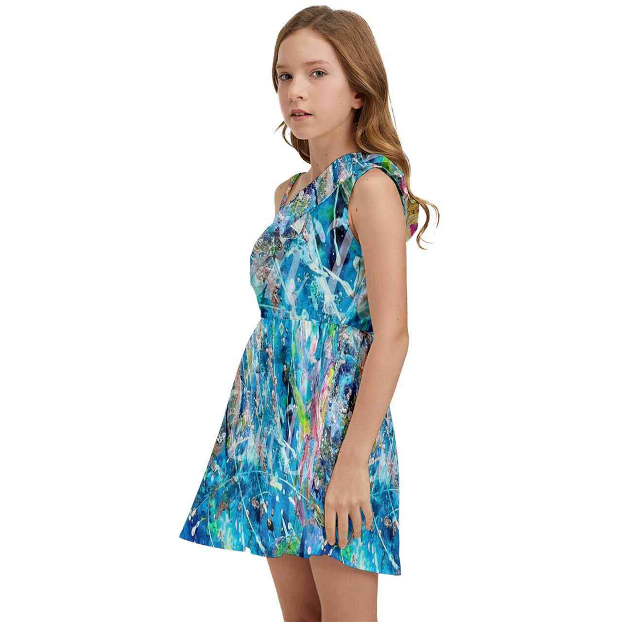 Kids' One Shoulder Party Dress