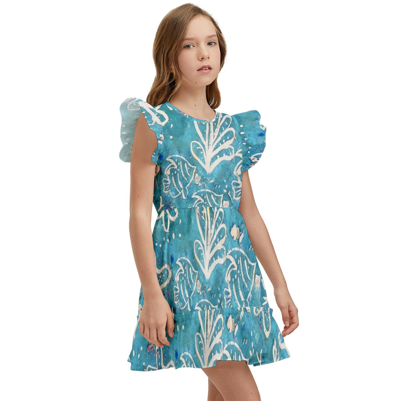 Kids' Winged Sleeve Dress