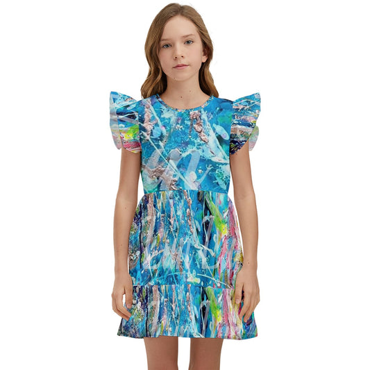 Kids' Winged Sleeve Dress