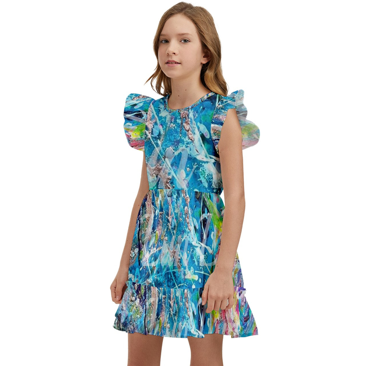 Kids' Winged Sleeve Dress