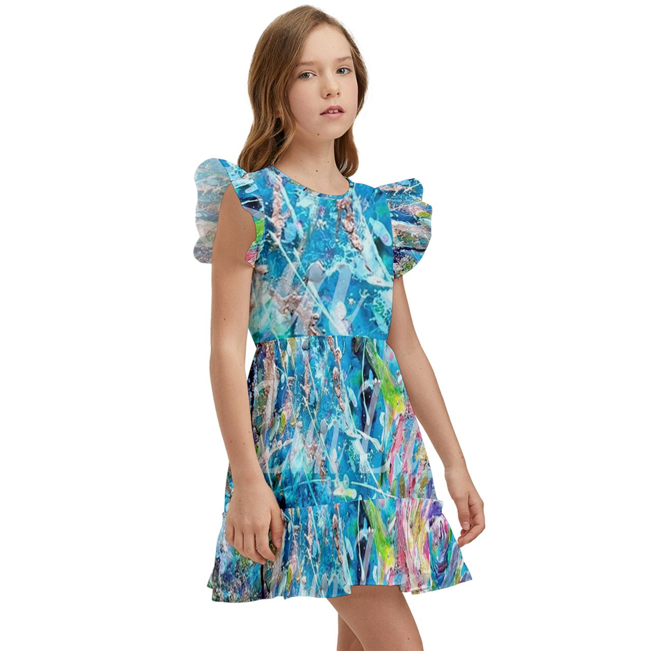 Kids' Winged Sleeve Dress