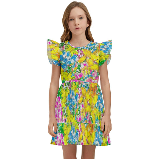 Kids' Winged Sleeve Dress