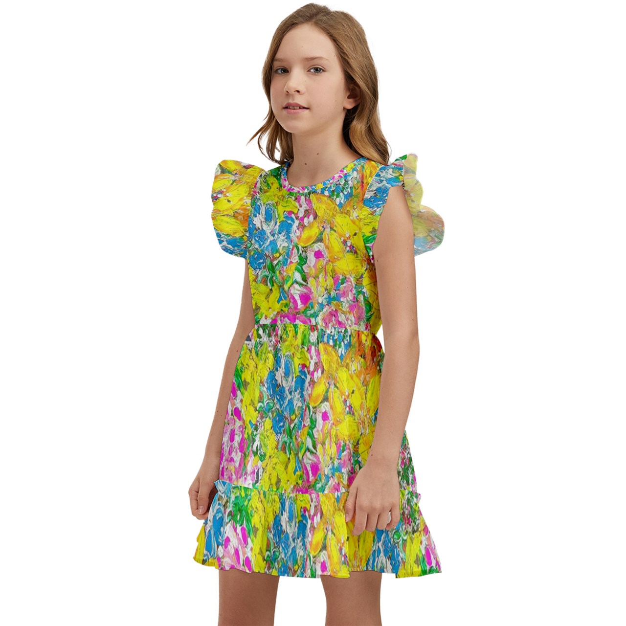 Kids' Winged Sleeve Dress