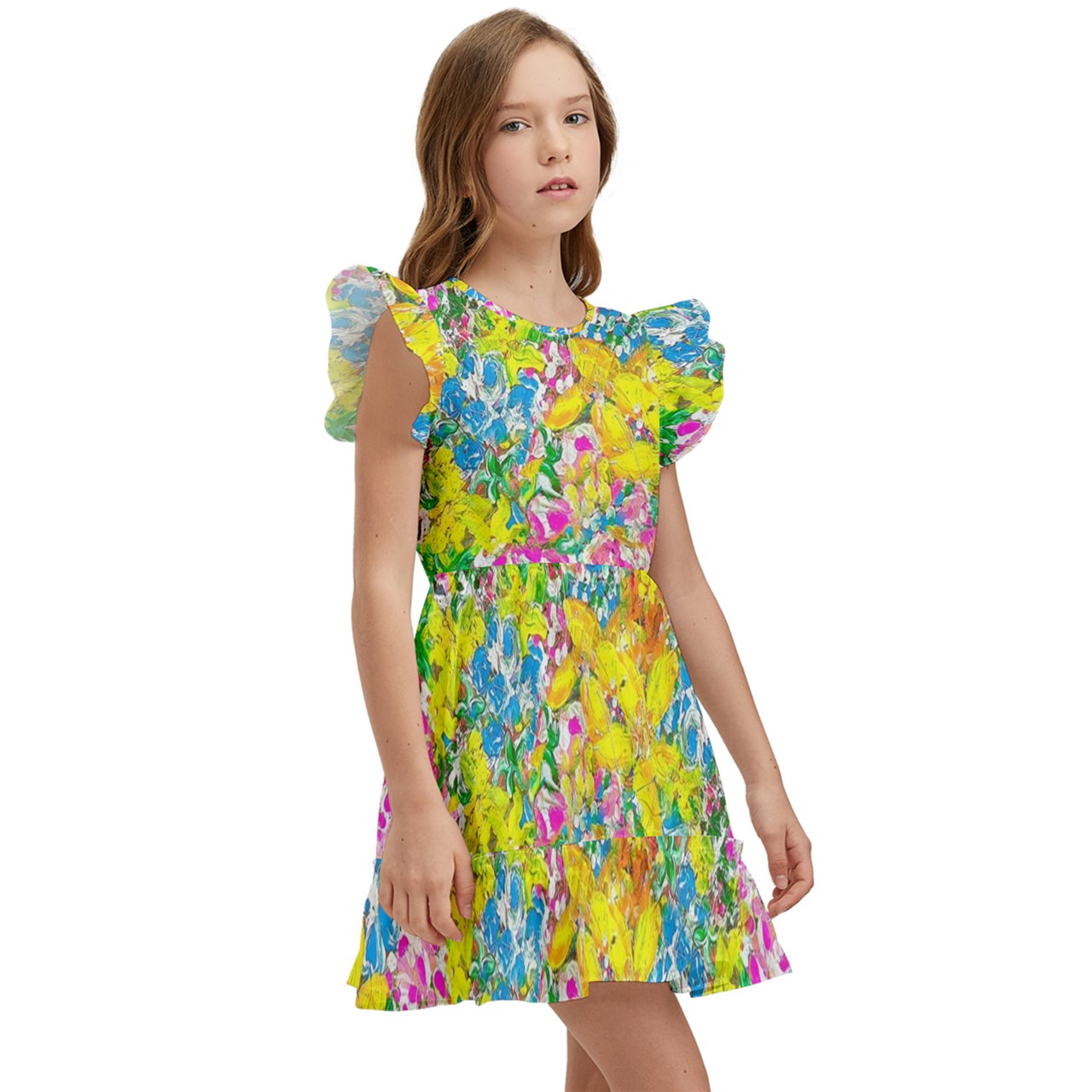 Kids' Winged Sleeve Dress